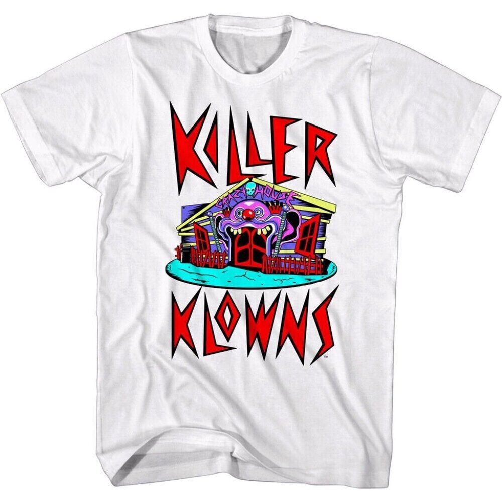 Killer Klowns From Outer Space Crazy House Horror Movie Clown Graphic T-Shirt 91
